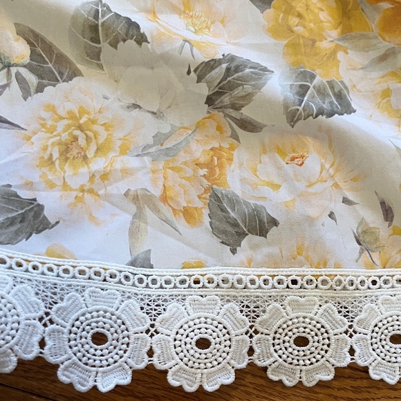 NWT Rachel Parcell Yellow Floral Midi Dress - Picture 11 of 16